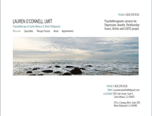 Tablet Screenshot of laurenoconnellmft.com